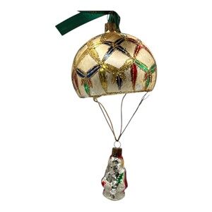 Waterford Holiday Heirlooms Santa’s Balloon Ride Glass Christmas Ornament 100304